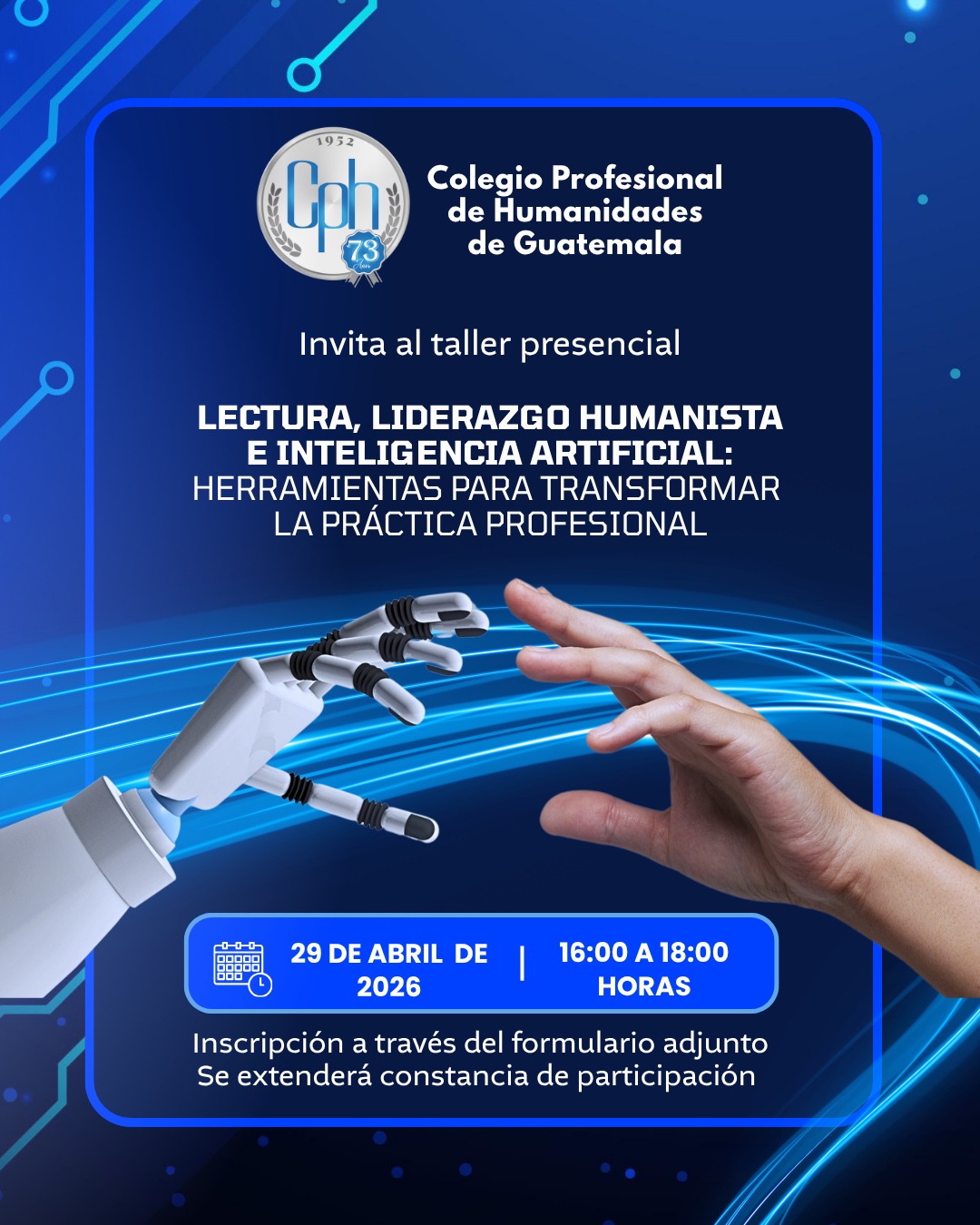 Taller Presencial: Lectura, Liderazgo Humanista e Inteligencia Artificial