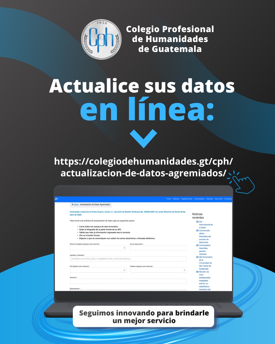 Actualización de Datos en Línea