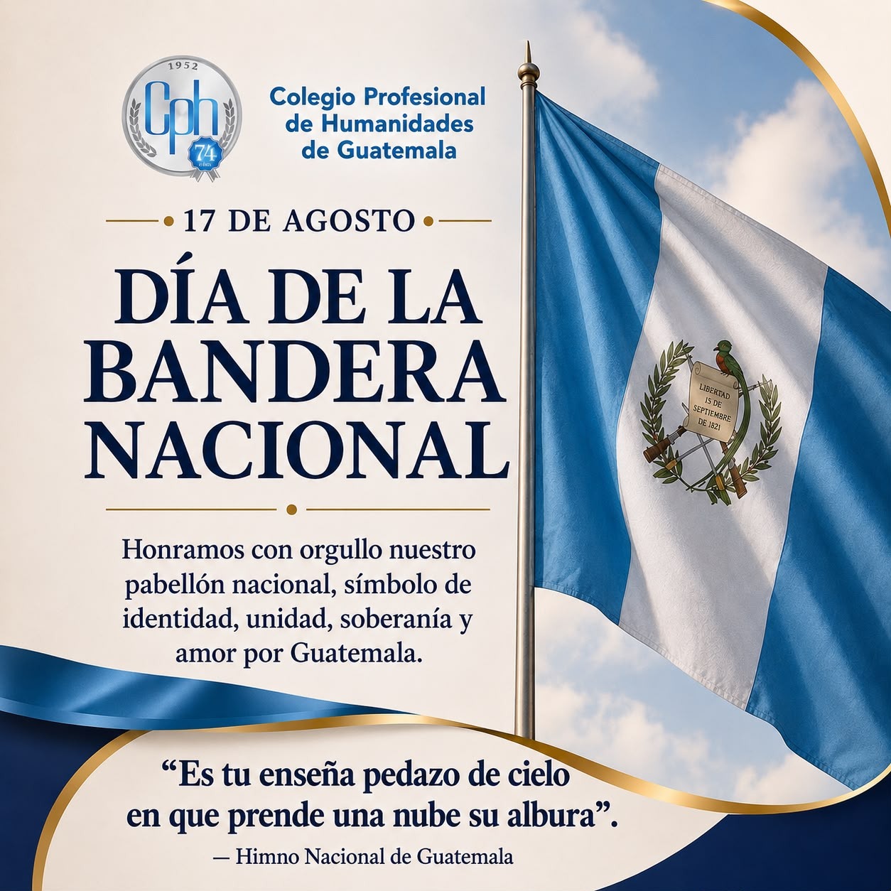 17 de agosto — Día de la Bandera Nacional