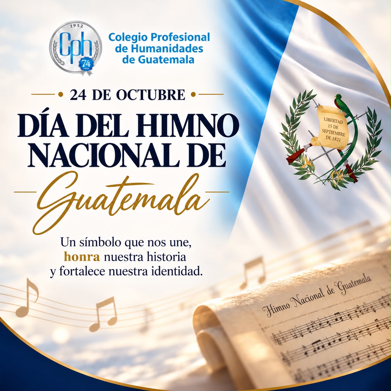 24 de octubre | Día del Himno Nacional de Guatemala