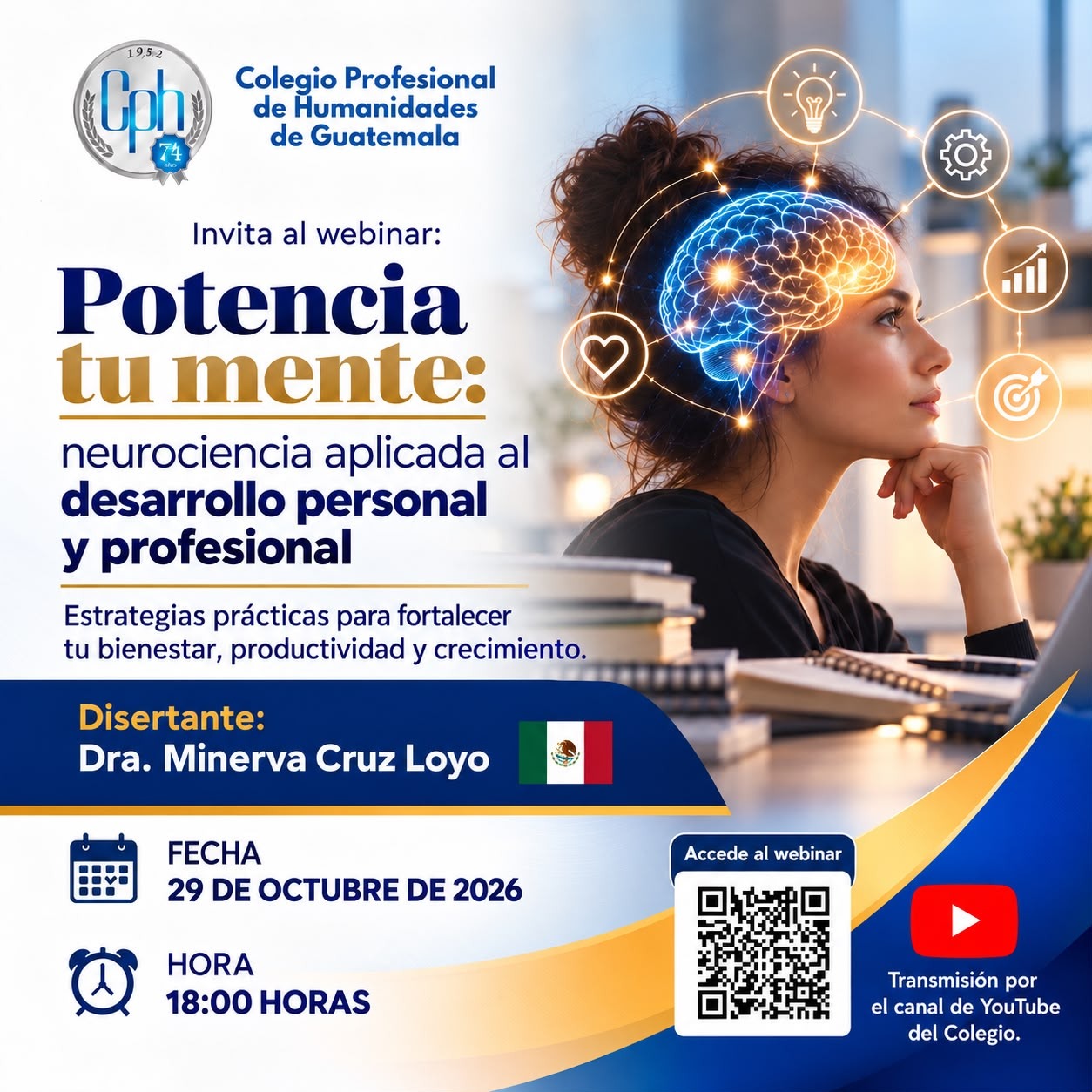 Webinar: Potencia tu mente — Neurociencia aplicada al desarrollo personal y profesional